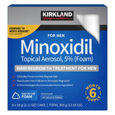 Kirkland Minoxidil 5% Foam, 6-Month Supply